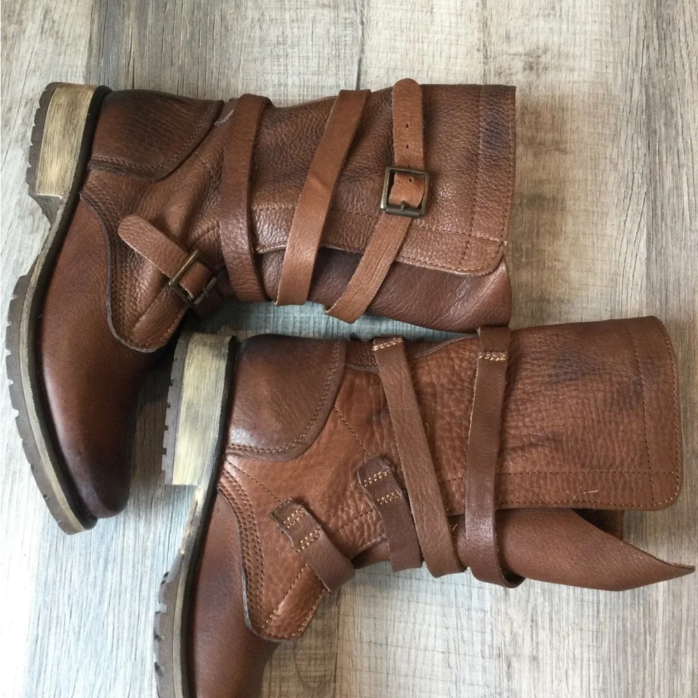 LAST CHANCE- Steve Madden Banddit Genuine Leather Mid-Calf Boots - Picture 3 of 10